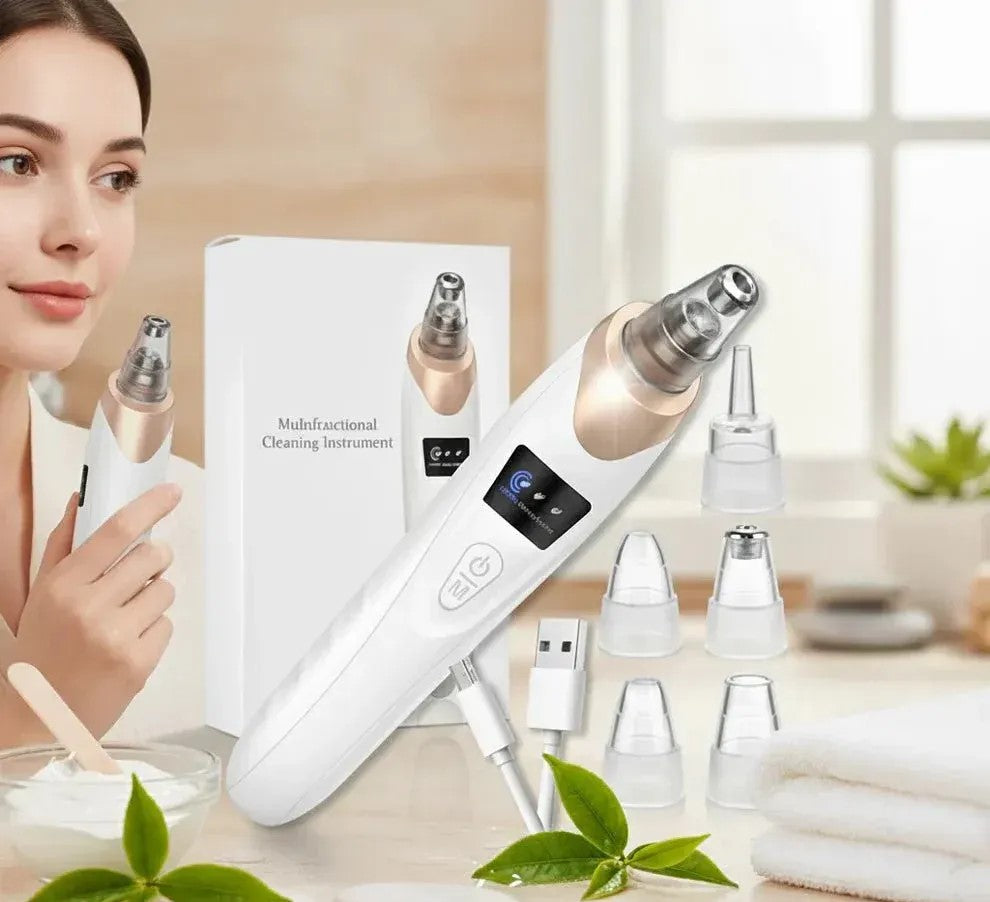 Multifunctional facial cleaning instrument with attachments