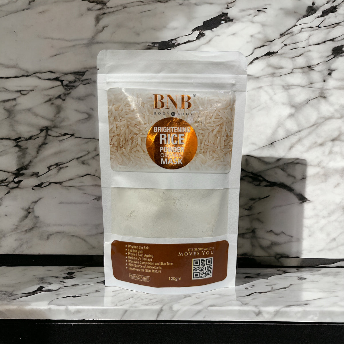 BNB BRIGHTENING RICE POWDER ORGANIC MASK