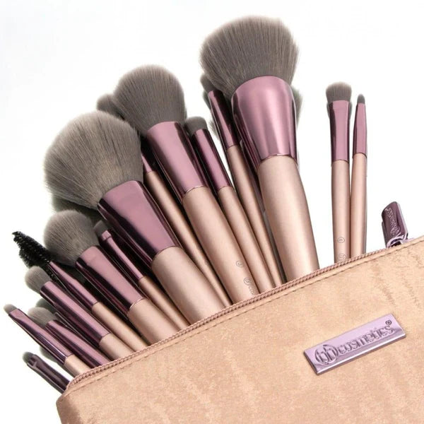 BH Cosmetics Lavish 15 Piece Brush Set with Brush Bag