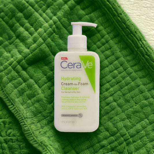 CeraVe Hydrating Cream-to-Foam Cleanser - Makeup Forever 