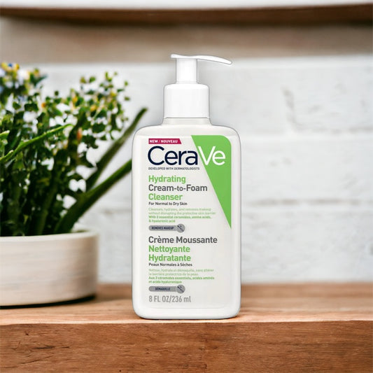 Cerave Hydrating Cream to Foam Cleanser - Makeup Forever 