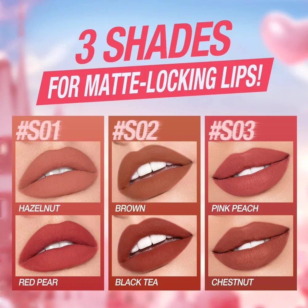 O Two O matte lock color lip glaze set