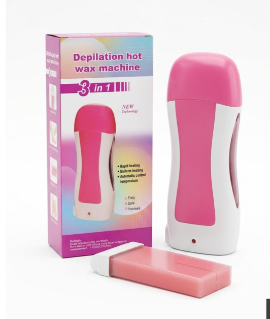 3 in 1 depilation hot wax machine pink