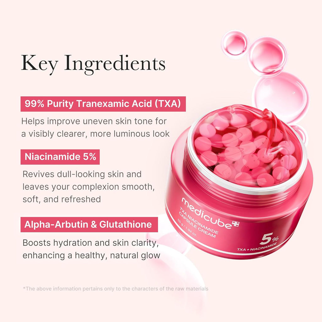 Medicube 5% TXA Niacinamide Capsule Cream – Brighten, Even & Revitalize